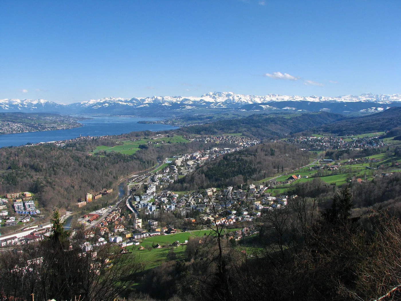 Adliswil · Vue depuis le Felsenegg